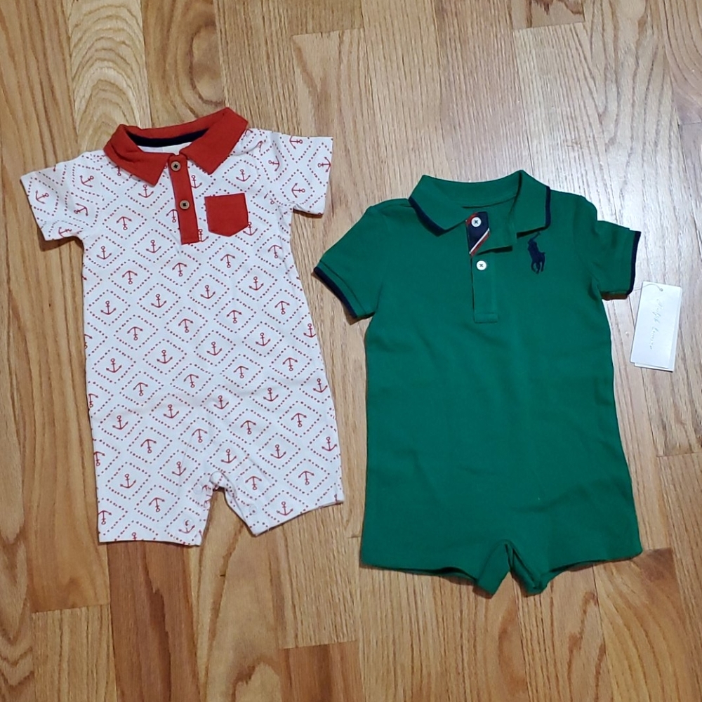 Baby Boy Shorts Rompers